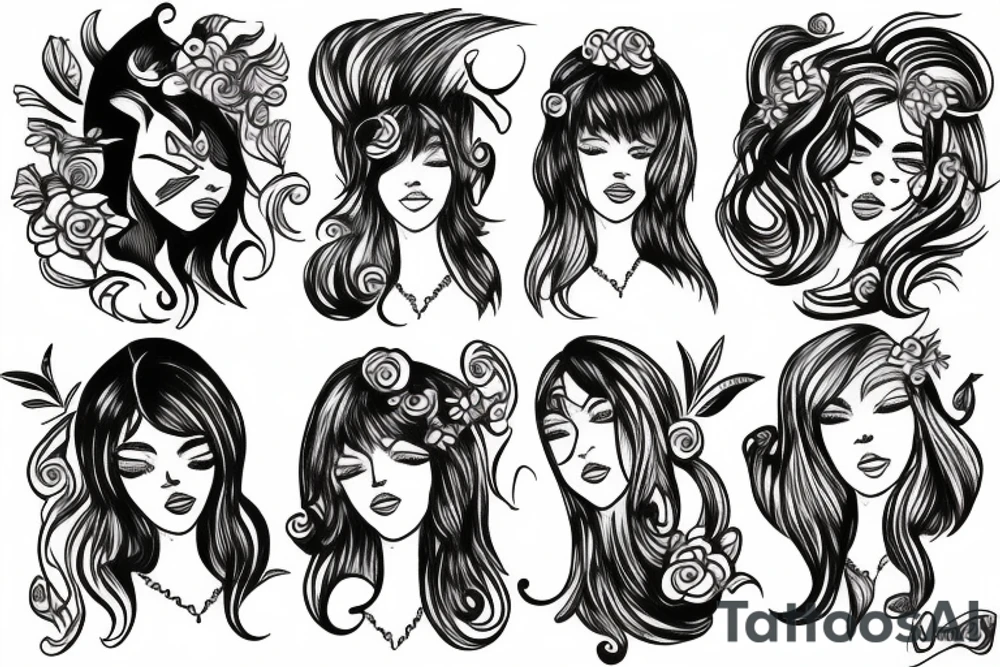 phoenix girly tattoo idea