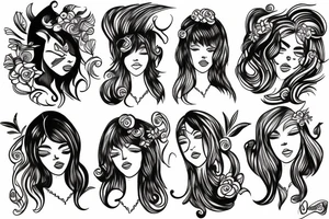 phoenix girly tattoo idea
