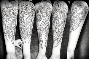 phoenix girly tattoo idea