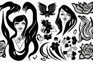 phoenix girly tattoo idea