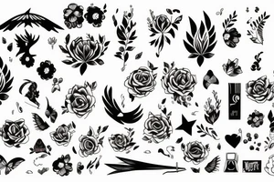 phoenix girly tattoo idea