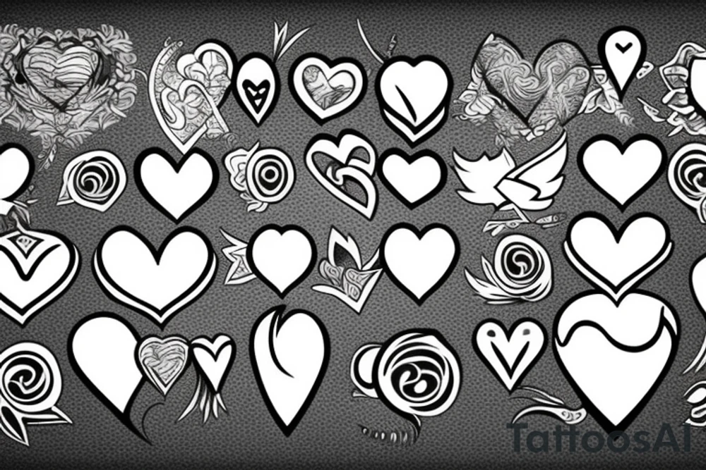 phoenix with heart tattoo idea