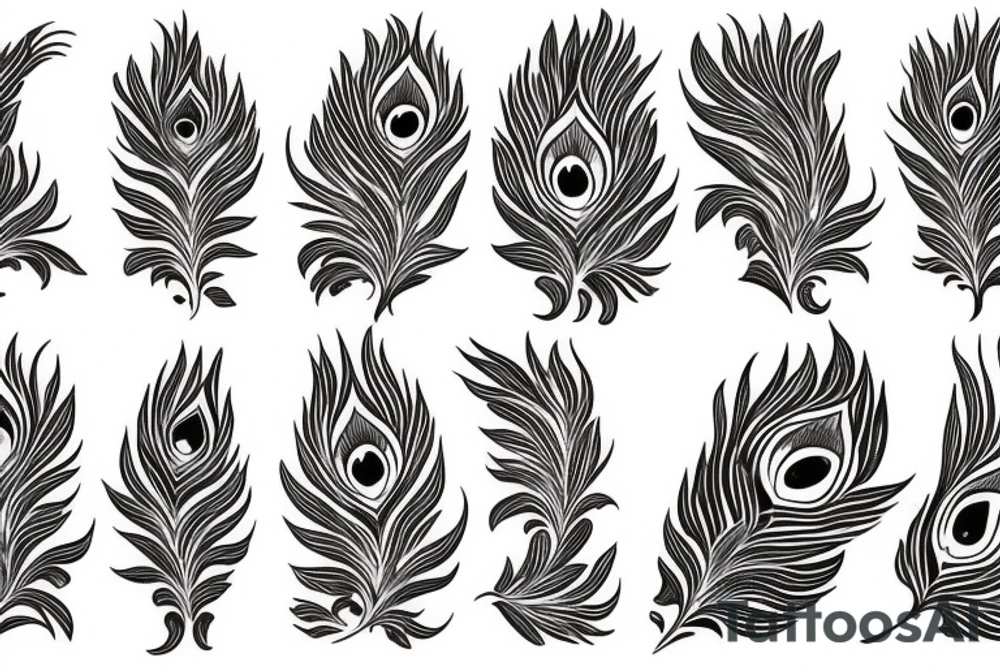 phoenix peacock tattoo idea