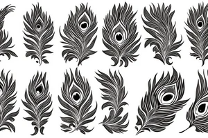 phoenix peacock tattoo idea