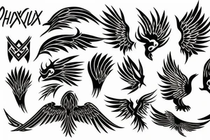 phoenix tattoo idea