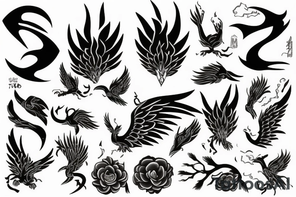 phoenix tattoo idea