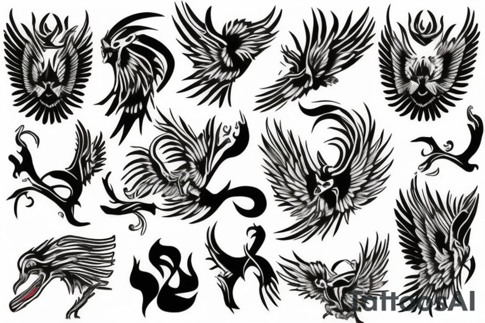 phoenix tattoo idea