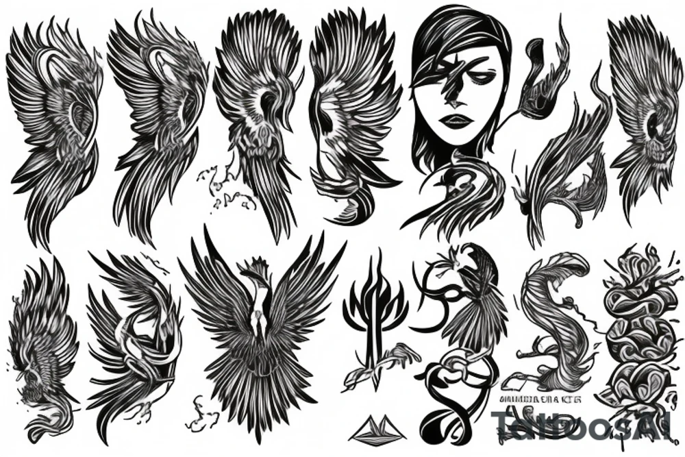 phoenix tattoo idea