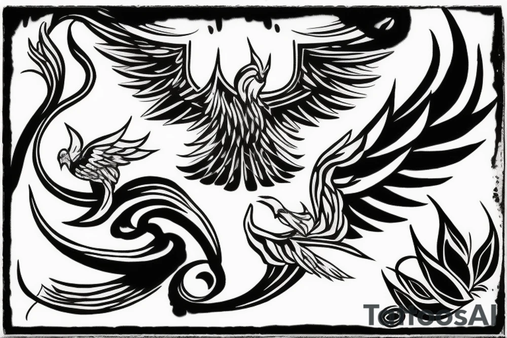 phoenix tattoo idea