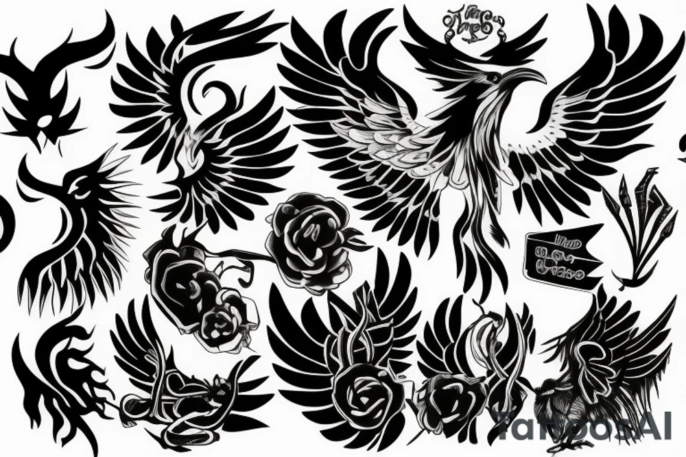 phoenix tattoo idea