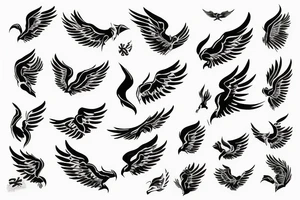 phoenix royal flying tattoo idea