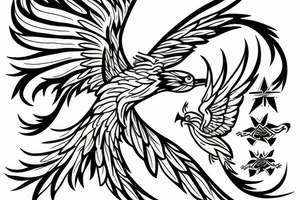phoenix royal flying tattoo idea