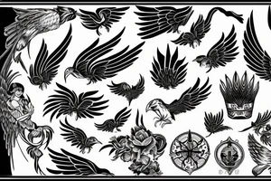 phoenix royal flying tattoo idea