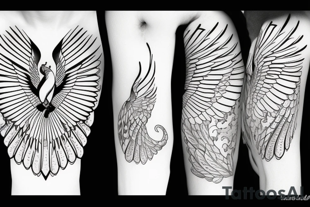 phoenix royal flying tattoo idea