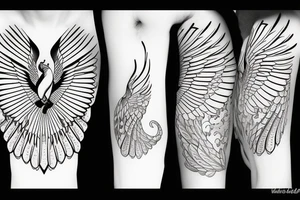 phoenix royal flying tattoo idea