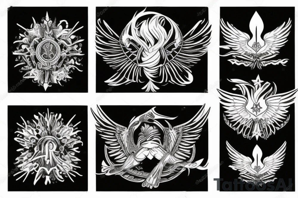 phoenix royal flying tattoo idea