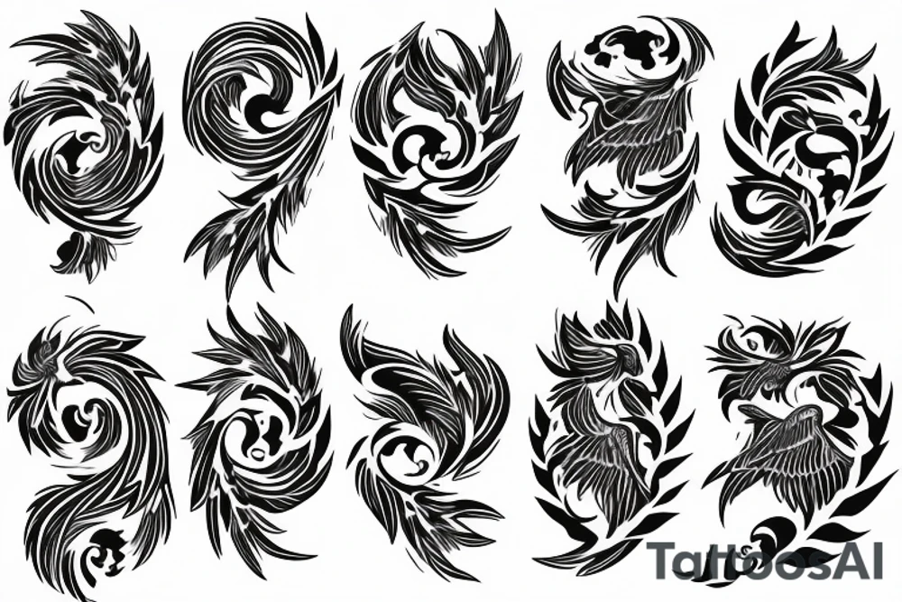 phoenix royal flying tattoo idea