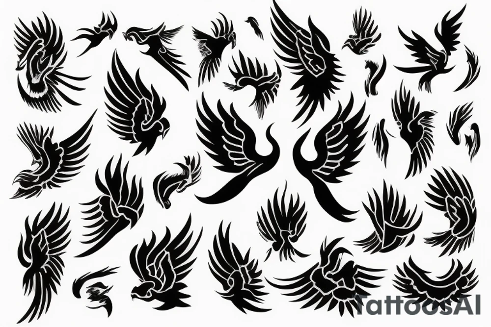 phoenix royal flying tattoo idea