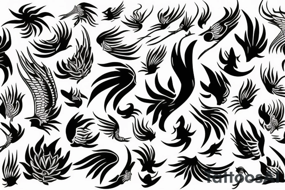 phoenix royal flying tattoo idea