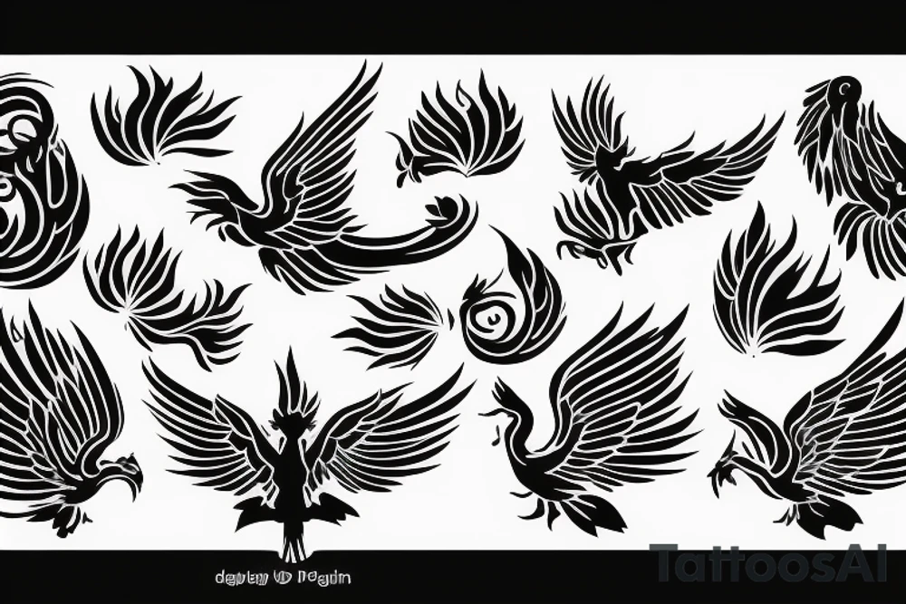 phoenix royal flying tattoo idea