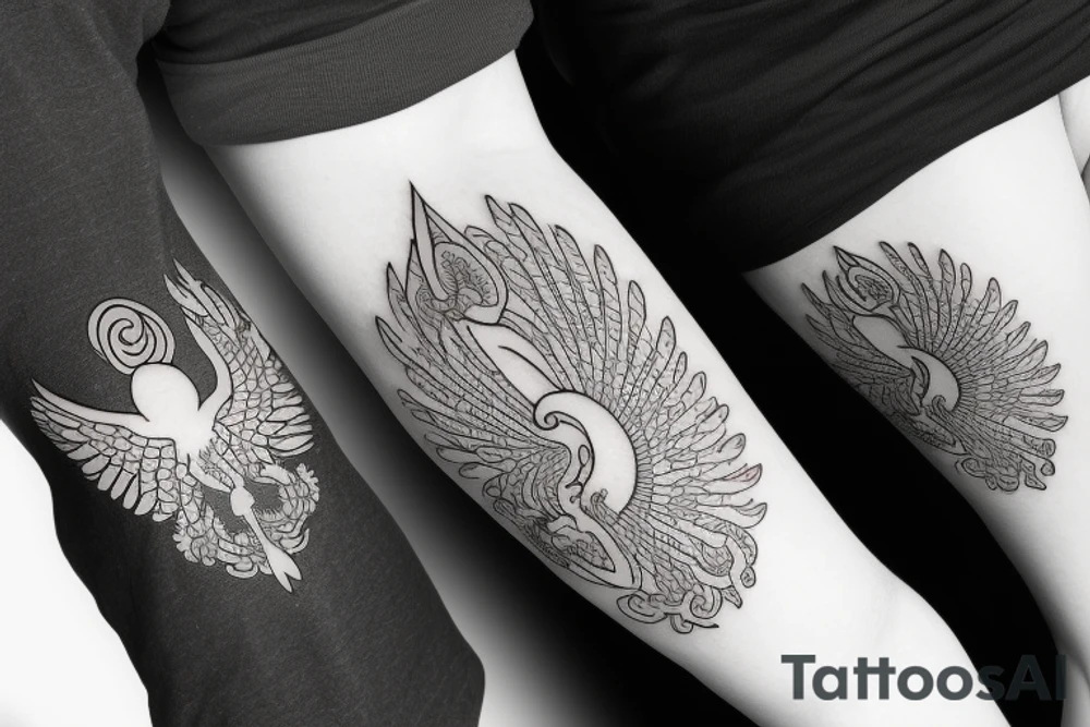 phoenix royal flying tattoo idea