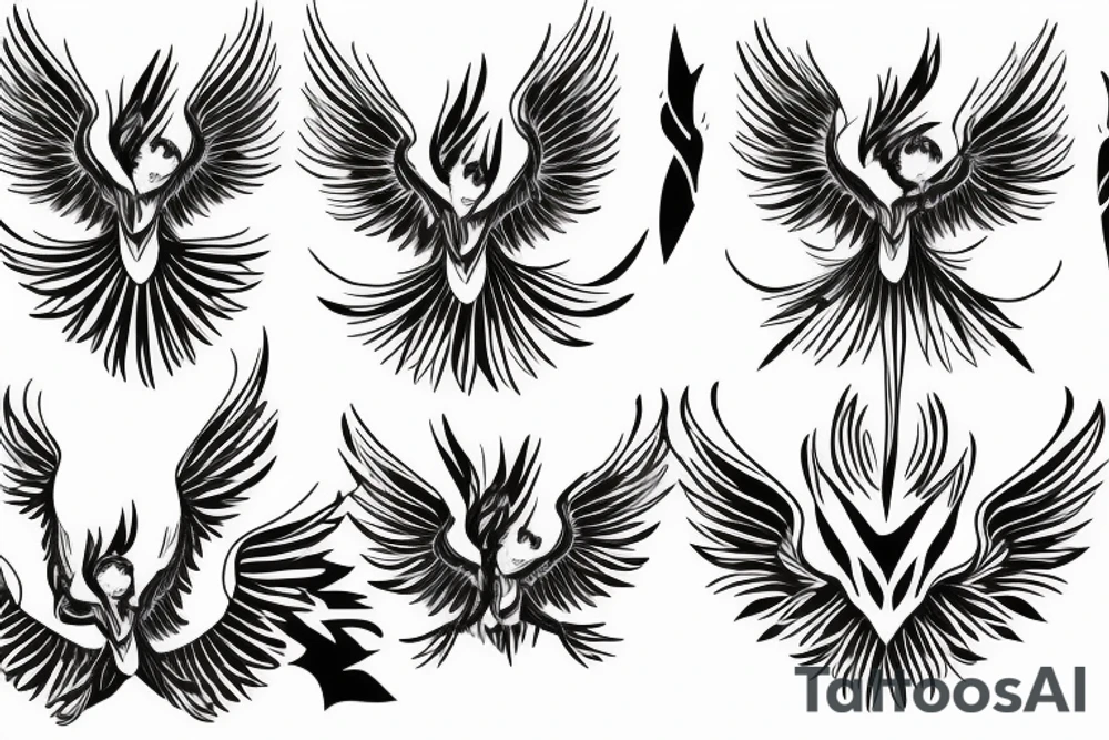 phoenix royal flying tattoo idea
