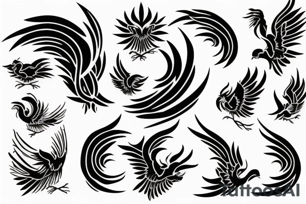 phoenix royal flying tattoo idea