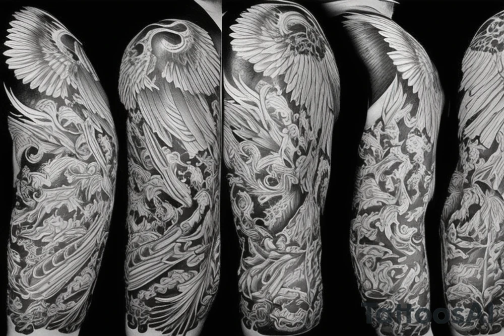 phoenix royal flying tattoo idea