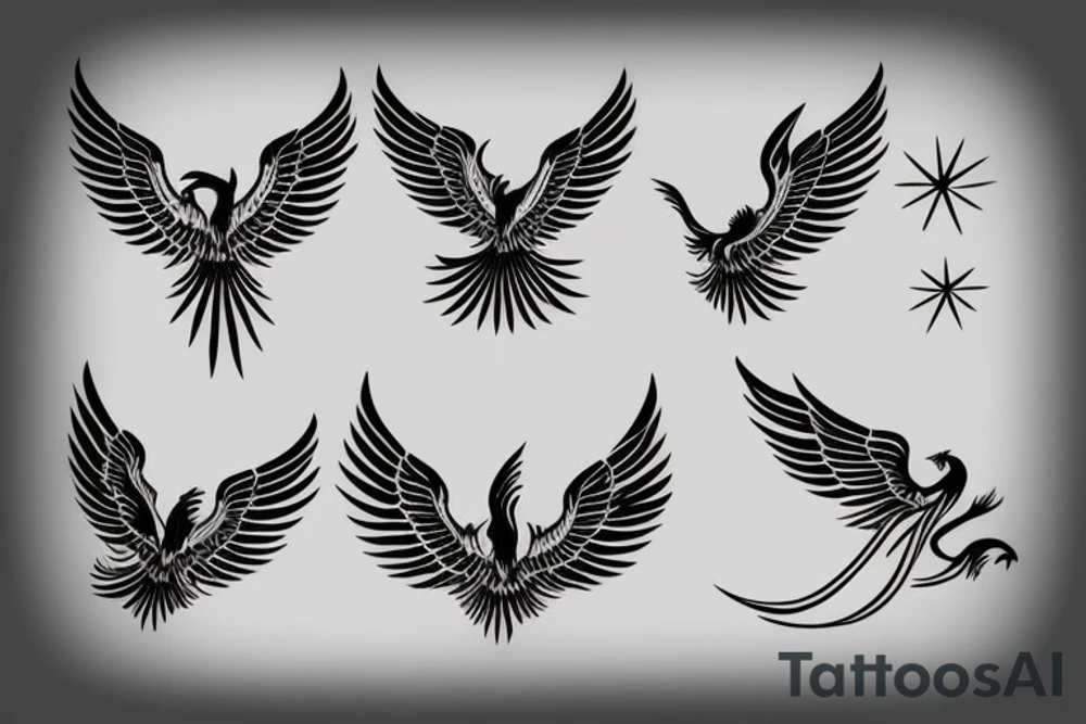 phoenix royal flying tattoo idea