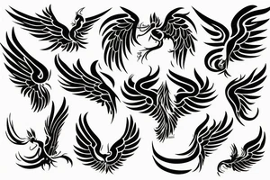 phoenix in fire tattoo idea