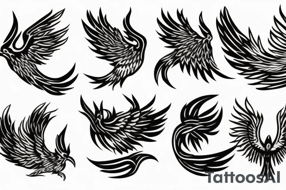 phoenix in fire tattoo idea