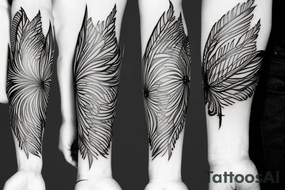 phoenix in flower tattoo idea