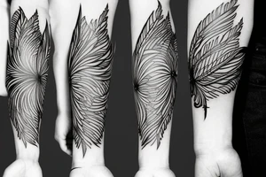 phoenix in flower tattoo idea