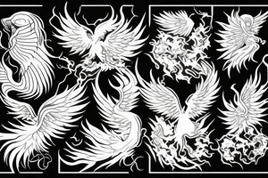 phoenix burning tattoo idea