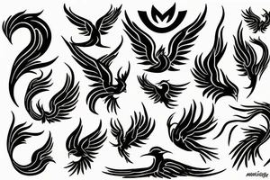 phoenix burning tattoo idea