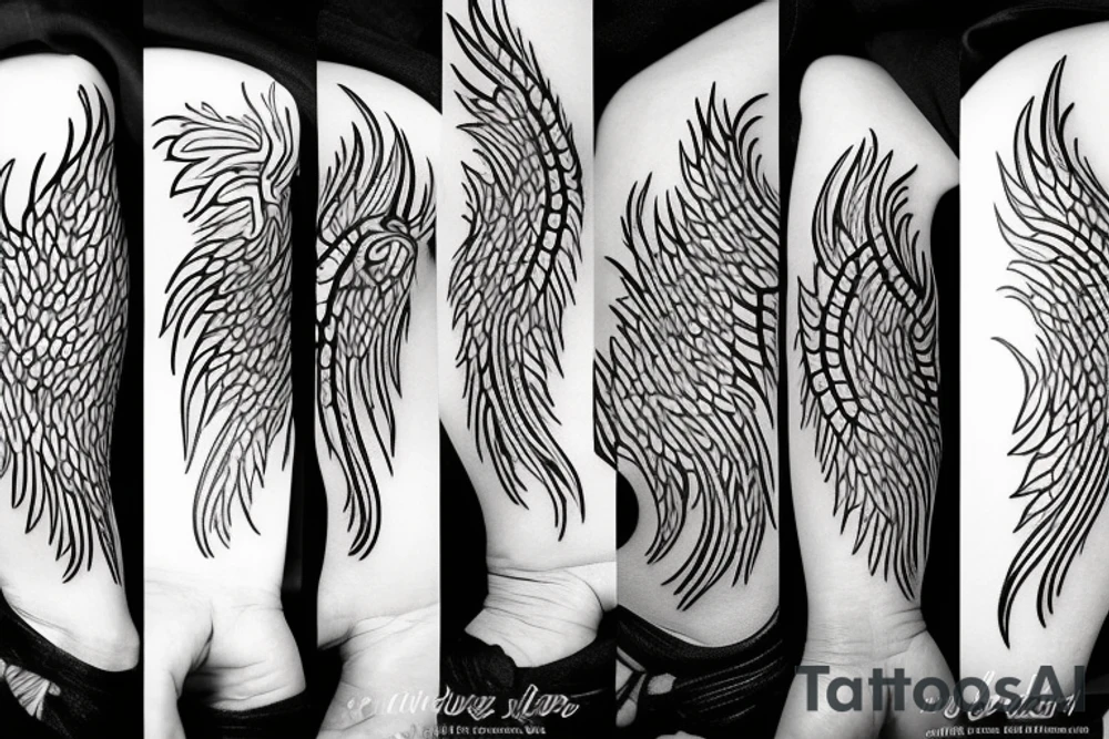 phoenix burning tattoo idea