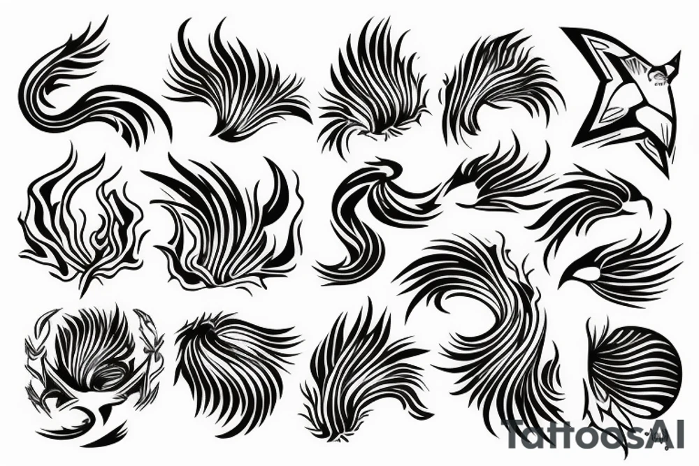 phoenix burning tattoo idea