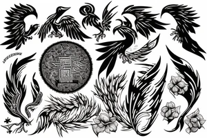 phoenix delicated tattoo idea