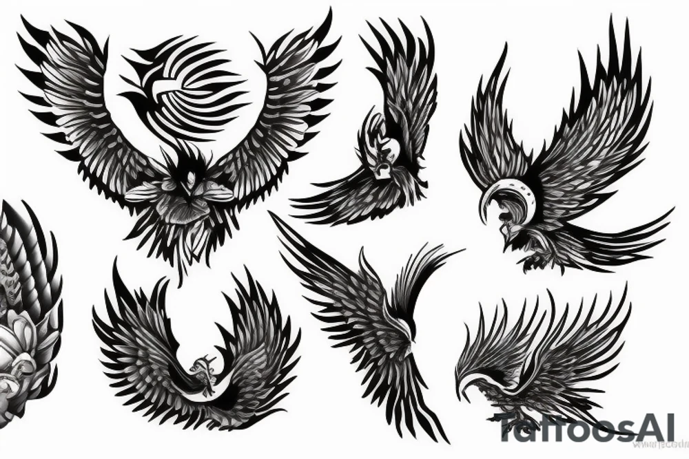 phoenix delicated tattoo idea