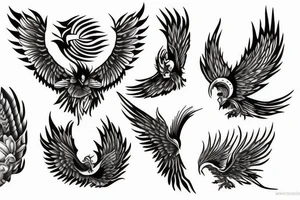phoenix delicated tattoo idea