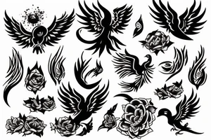 phoenix delicated tattoo idea