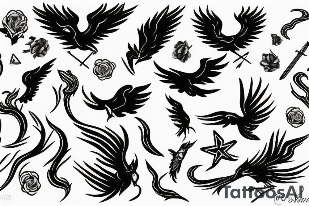 phoenix delicated tattoo idea