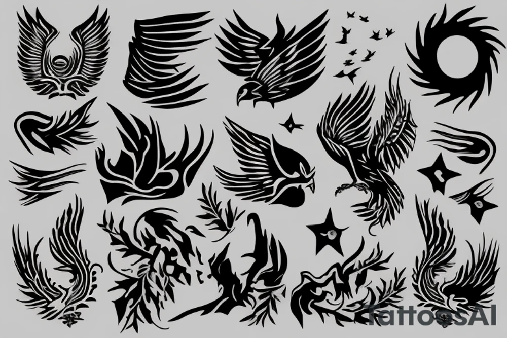 phoenix delicated tattoo idea
