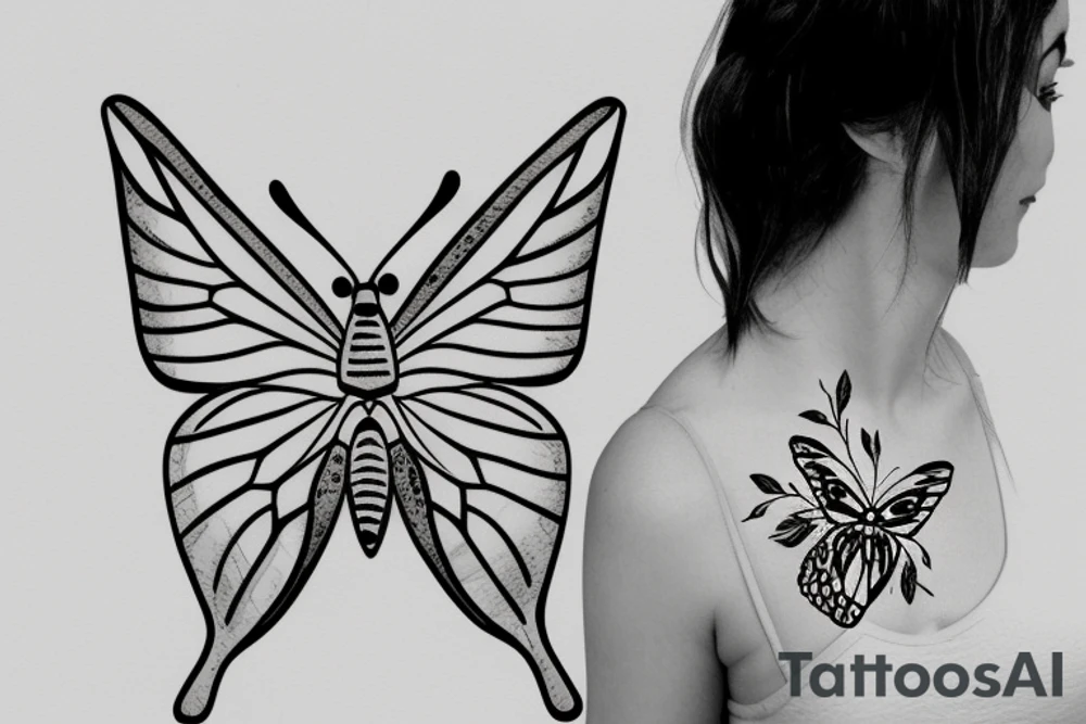 Butterfly tattoo idea