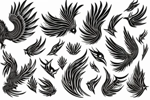 phoenix in burn tattoo idea