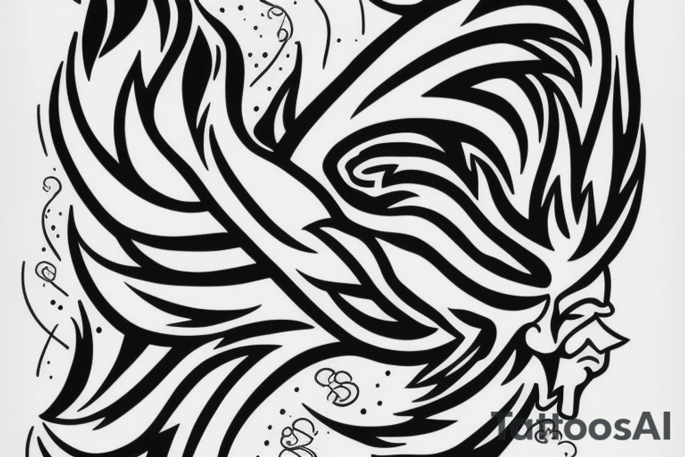 phoenix in burn tattoo idea