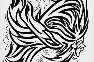 phoenix in burn tattoo idea