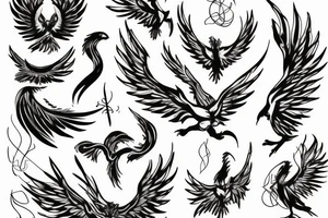 phoenix in burn tattoo idea