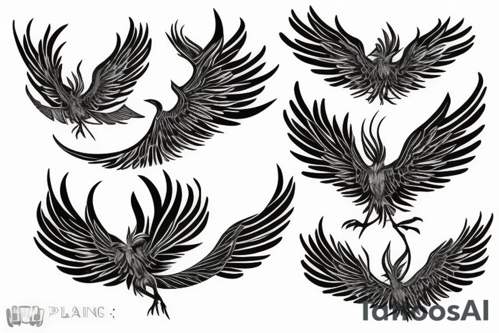 phoenix in burn tattoo idea