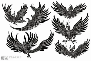 phoenix in burn tattoo idea